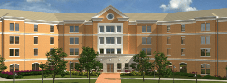 UNT Rawlins Residence Hall, Denton, Texas – 497 Beds, $42M, Pending LEED V. 2009 Gold Certification, Opened Fall 2015